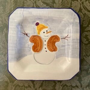 Nordstrom Holiday Snowman Plate